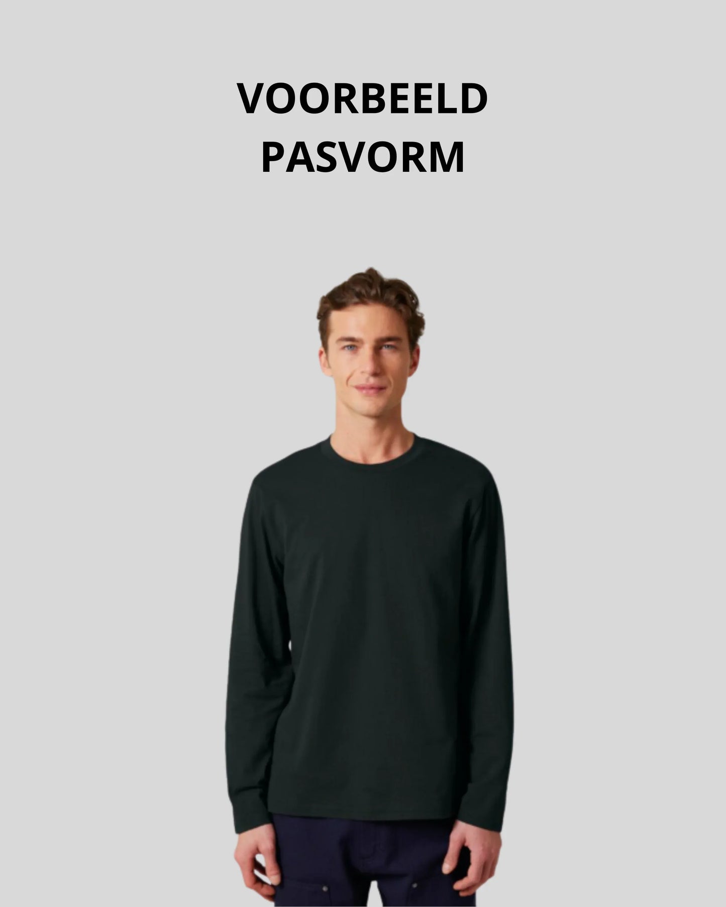 Uncuffed Longsleeve Sample - Kleding Masters