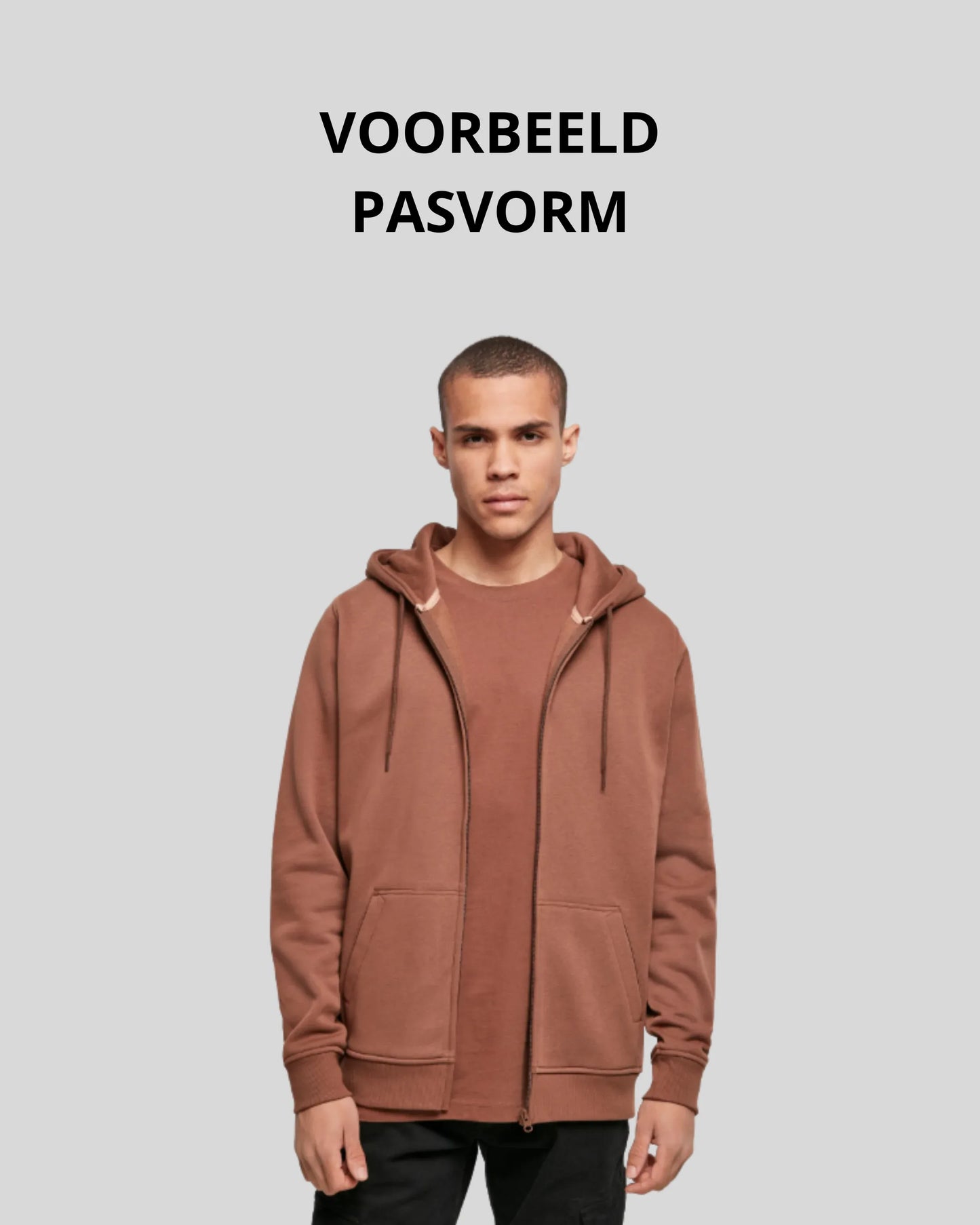 Brushed Zip Hoodie - Kleding Masters