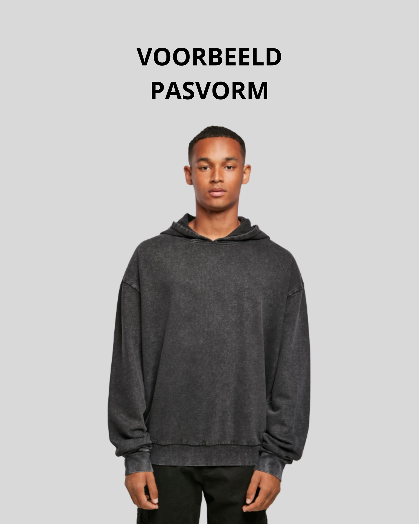 Acid Washed Hoodie Sample
