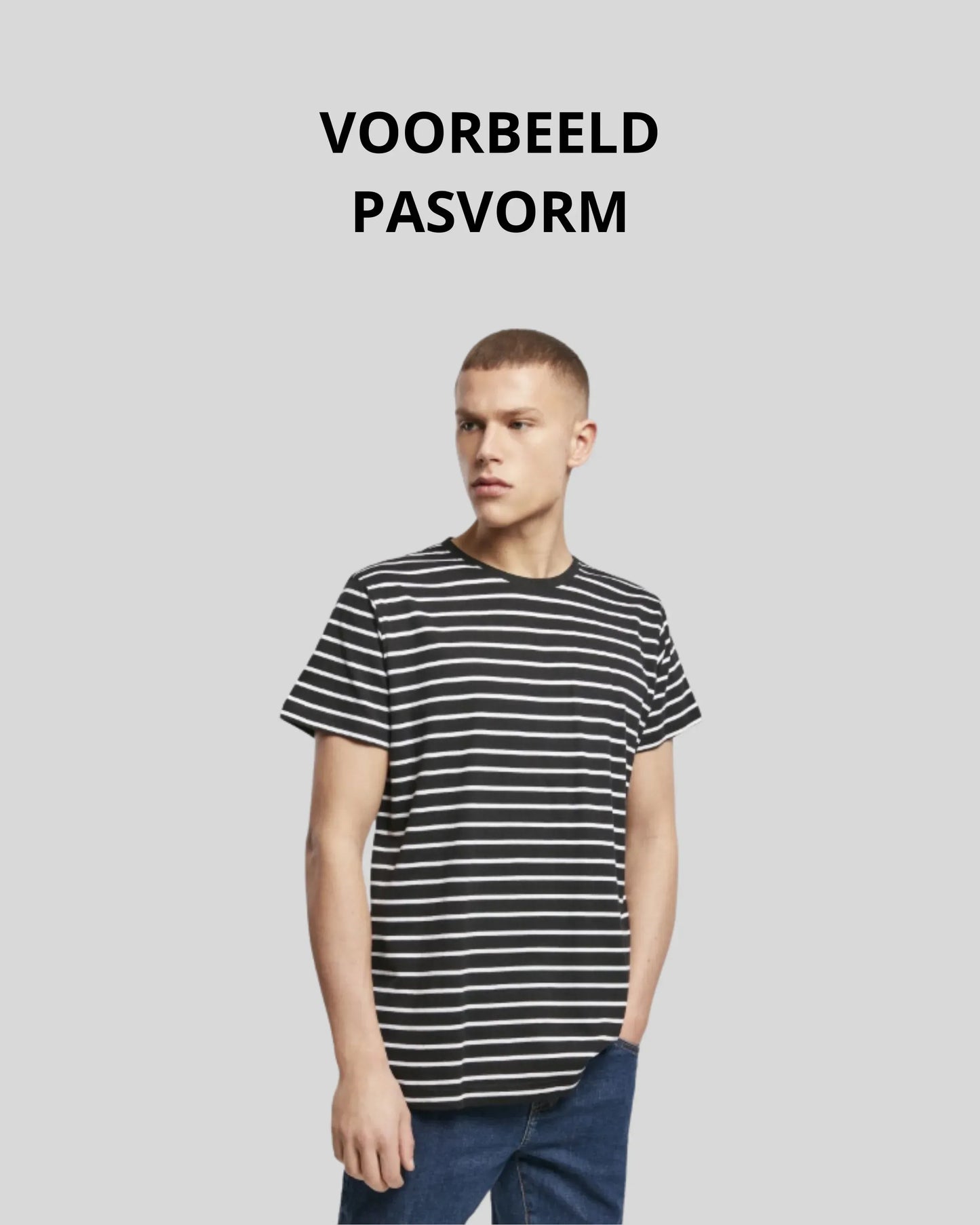 Striped Regular Fit Tee Sample - Kleding Masters