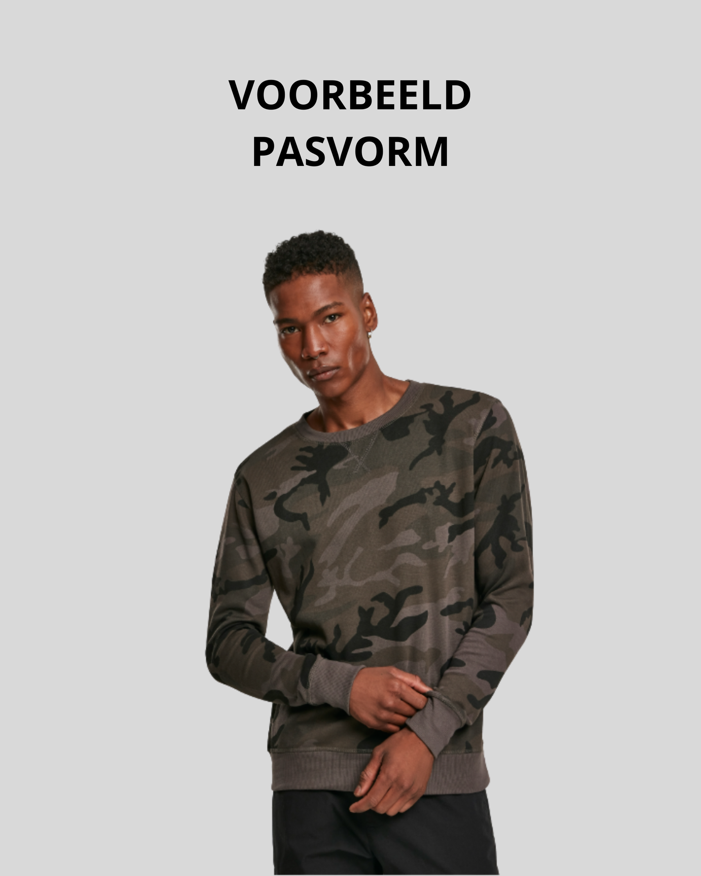 Camo Sweater Sample