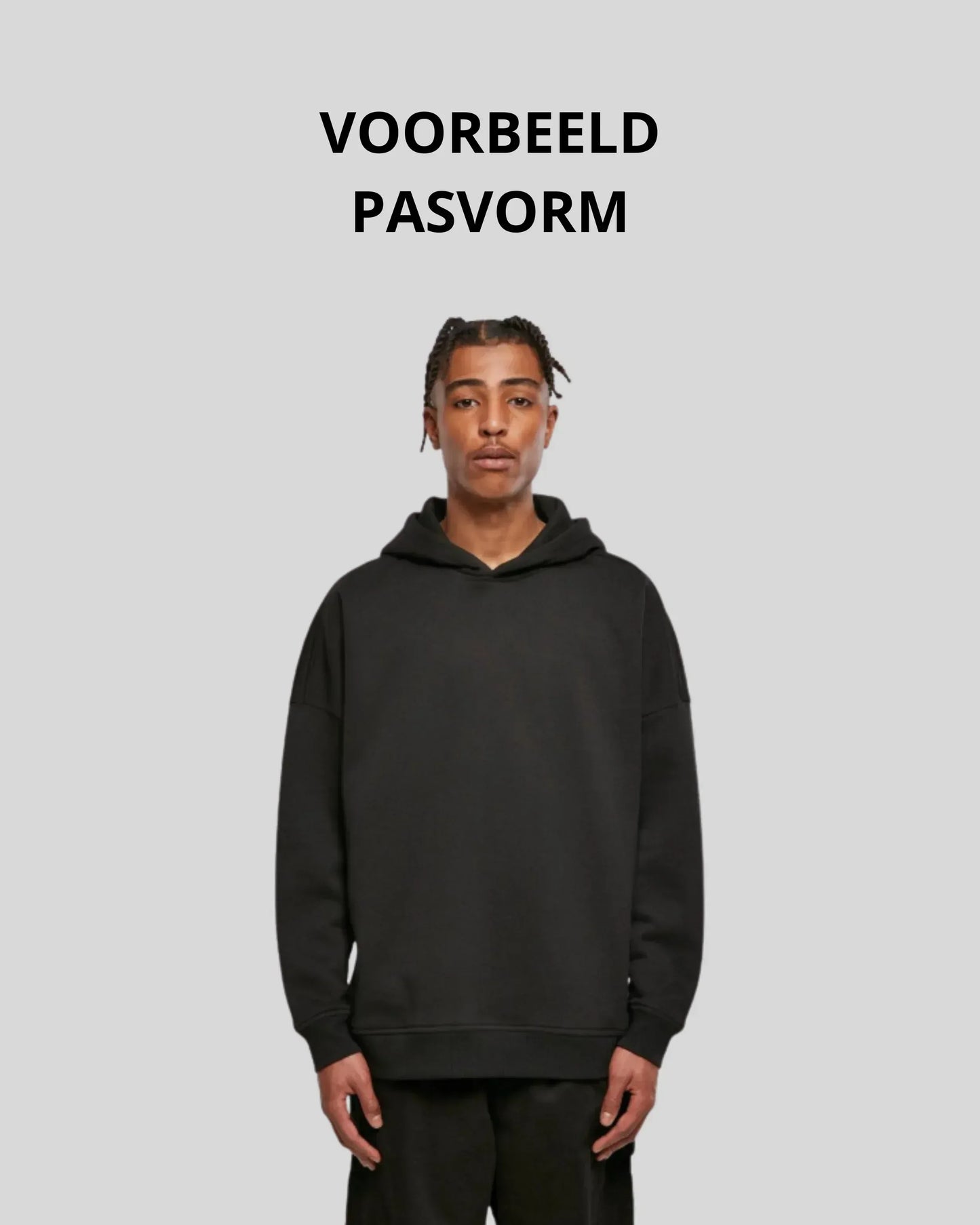 Oversized Cut Hoodie Sample - Kleding Masters