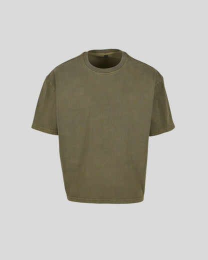 Vintage Cropped Heavy Oversize Tee - Kleding Masters
