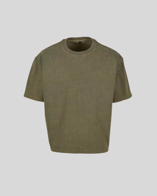 Vintage Cropped Heavy Oversize Tee - Kleding Masters