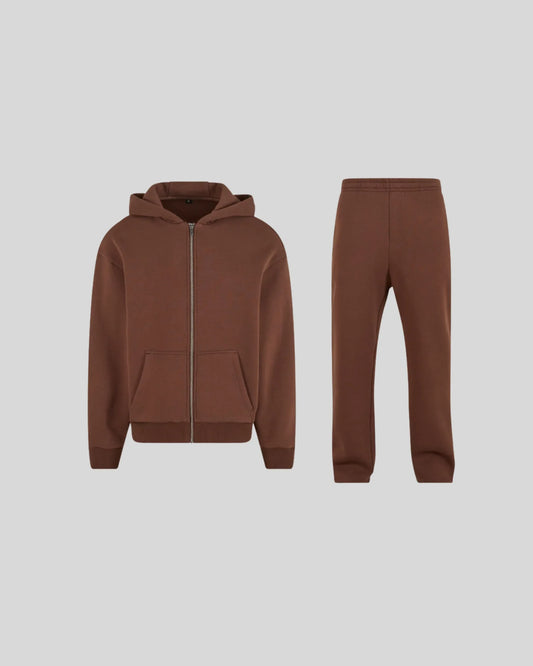 Fluffy Zip Tracksuit - Kleding Masters