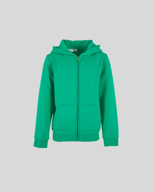Organic Basic Kids Zip Hoody Sample - Kleding Masters
