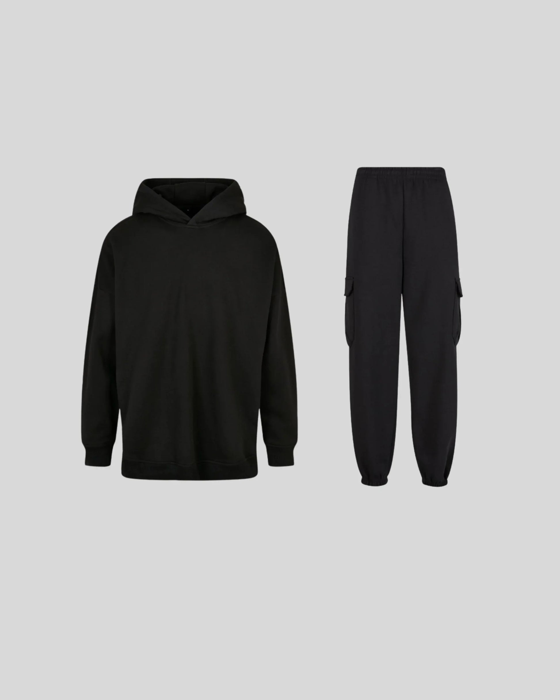 Oversized Cut On Cargo Tracksuit - Kleding Masters