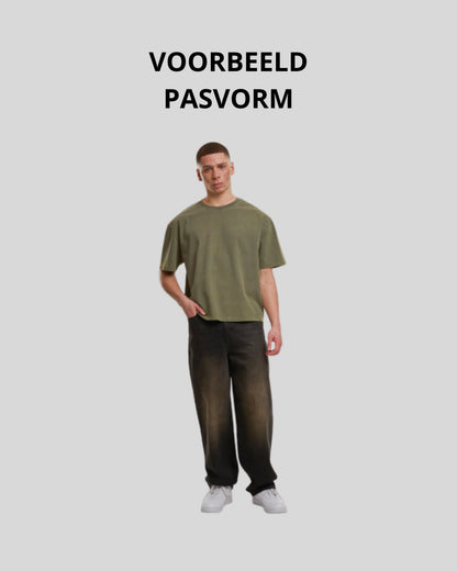 Vintage Cropped Heavy Oversize Tee Sample - Kleding Masters