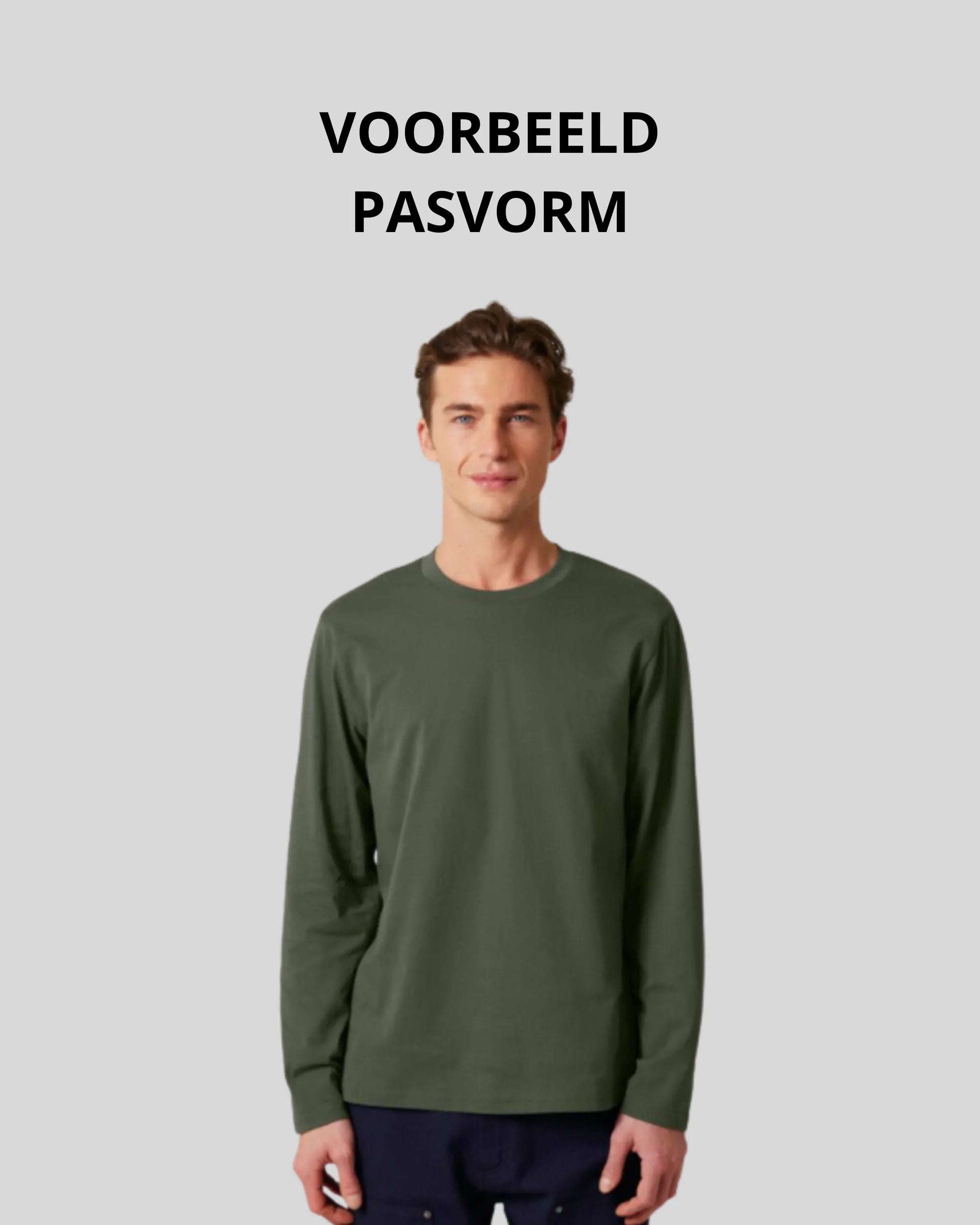 Uncuffed Longsleeve Sample - Kleding Masters