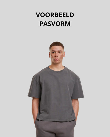 Vintage Cropped Heavy Oversize Tee - Kleding Masters