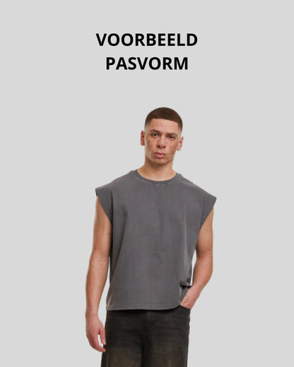 Vintage Cropped Heavy Sleeveless Tee Sample - Kleding Masters