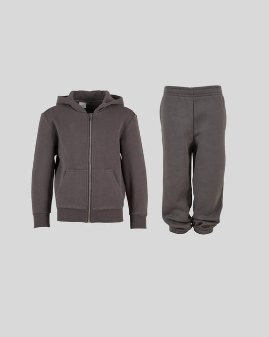 Kids Fluffy Zip Tracksuit Sample - Kleding Masters