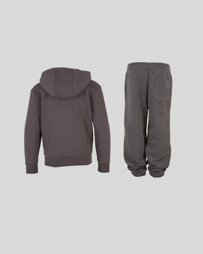 Kids Fluffy Zip Tracksuit - Kleding Masters