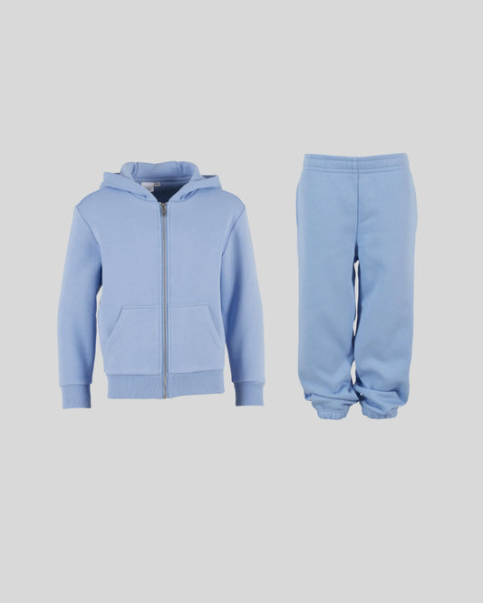 Kids Fluffy Zip Tracksuit - Kleding Masters