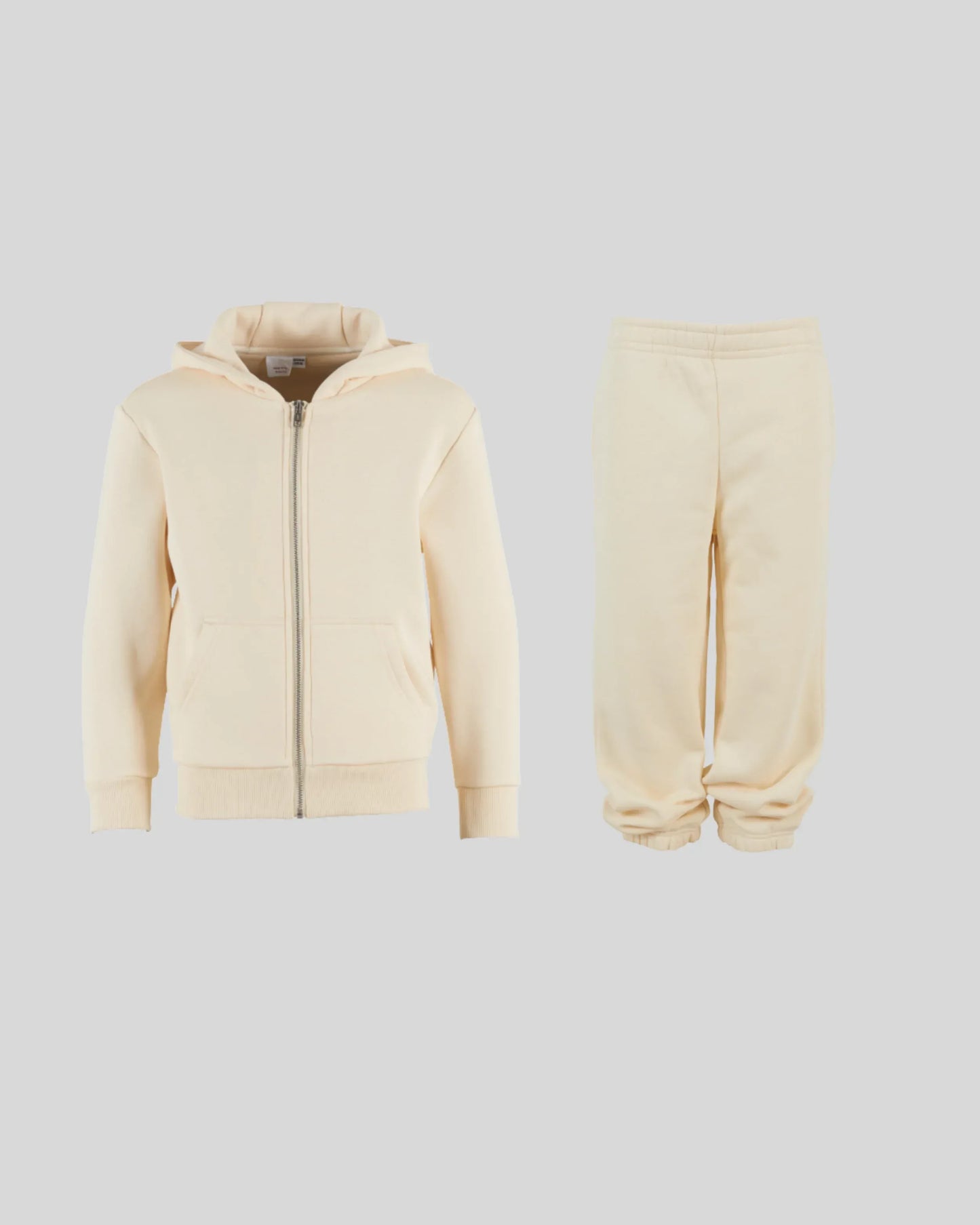 Kids Fluffy Zip Tracksuit - Kleding Masters