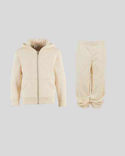 Kids Fluffy Zip Tracksuit - Kleding Masters