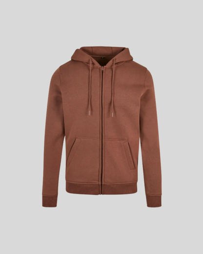 Brushed Zip Hoodie - Kleding Masters