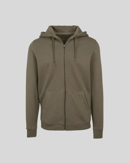 Brushed Zip Hoodie - Kleding Masters
