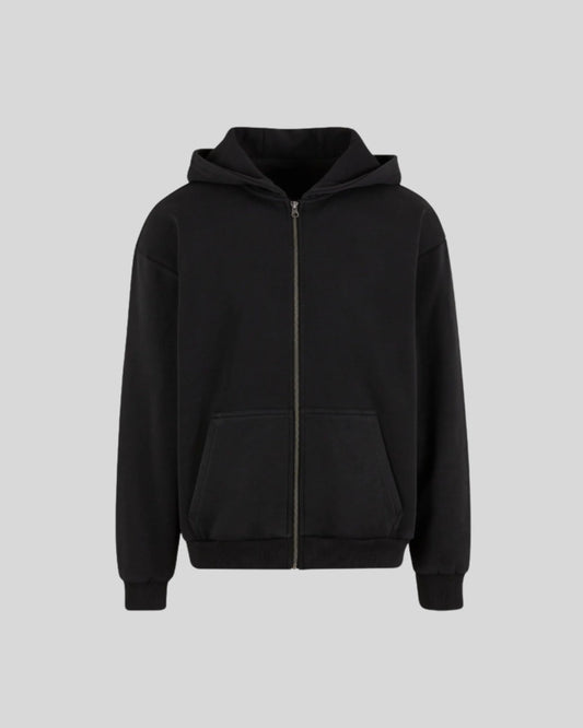 Washed Zip Hoodie - Kleding Masters