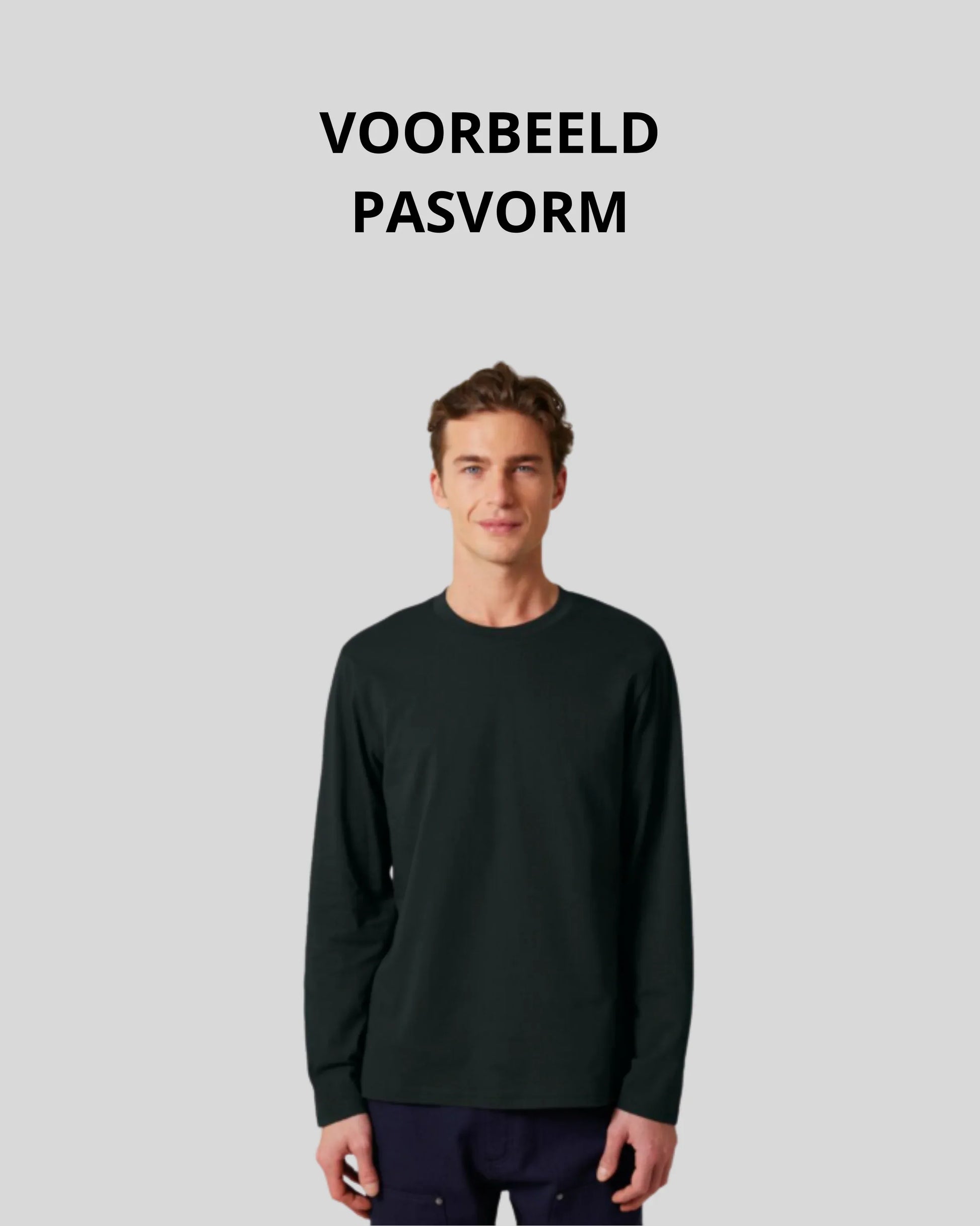 Uncuffed Longsleeve Sample - Kleding Masters
