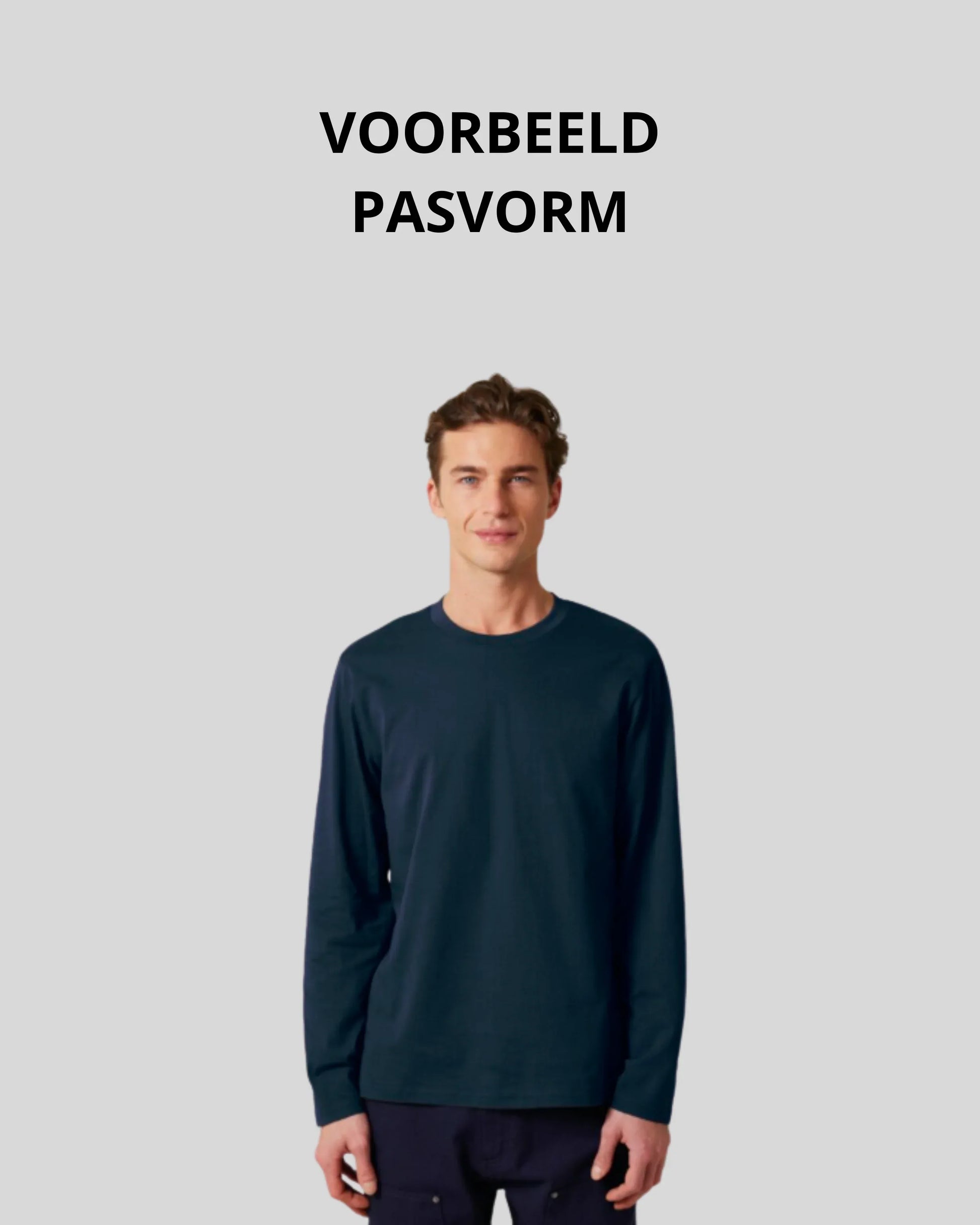 Uncuffed Longsleeve Sample - Kleding Masters