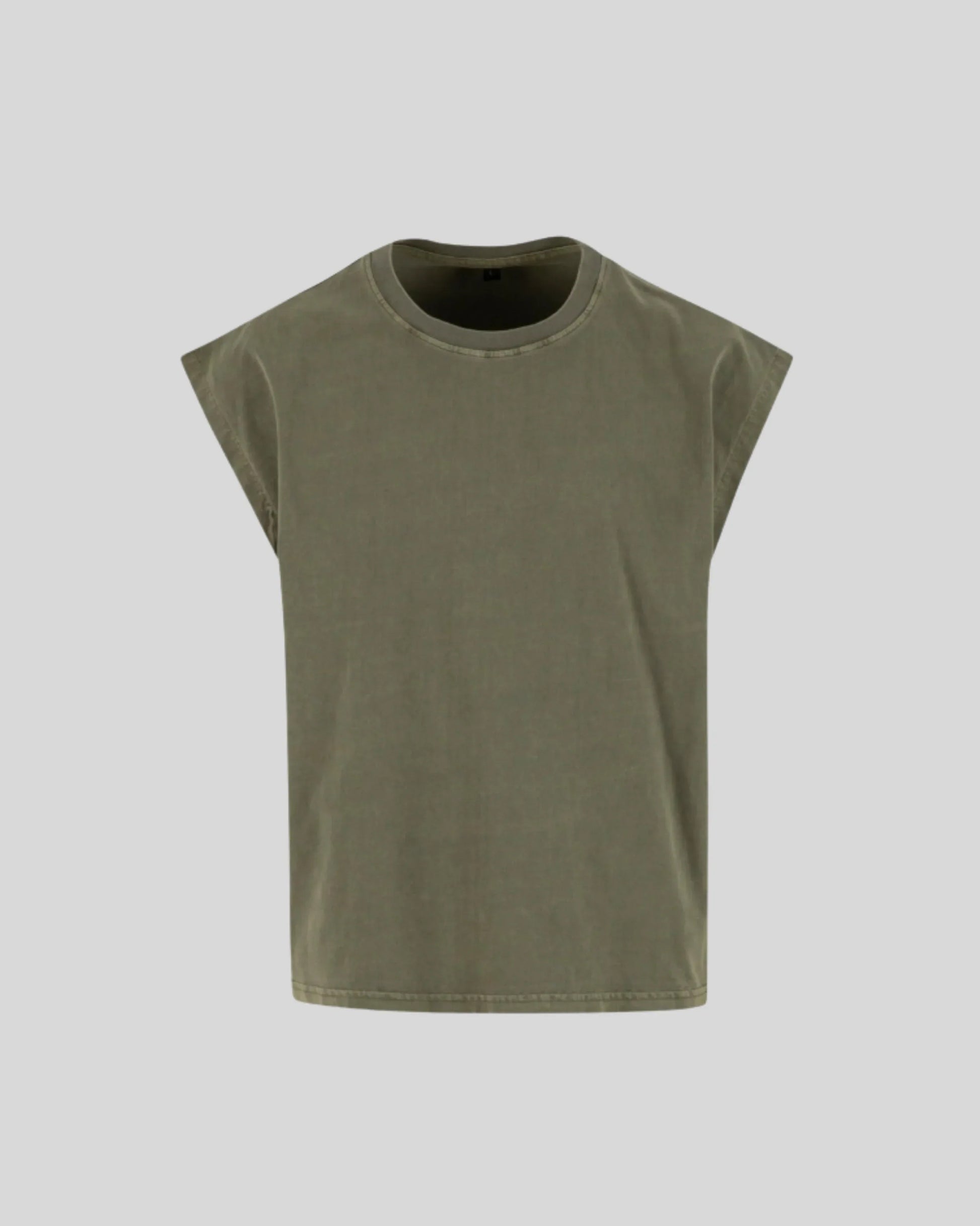 Vintage Cropped Heavy Sleeveless Tee Sample - Kleding Masters