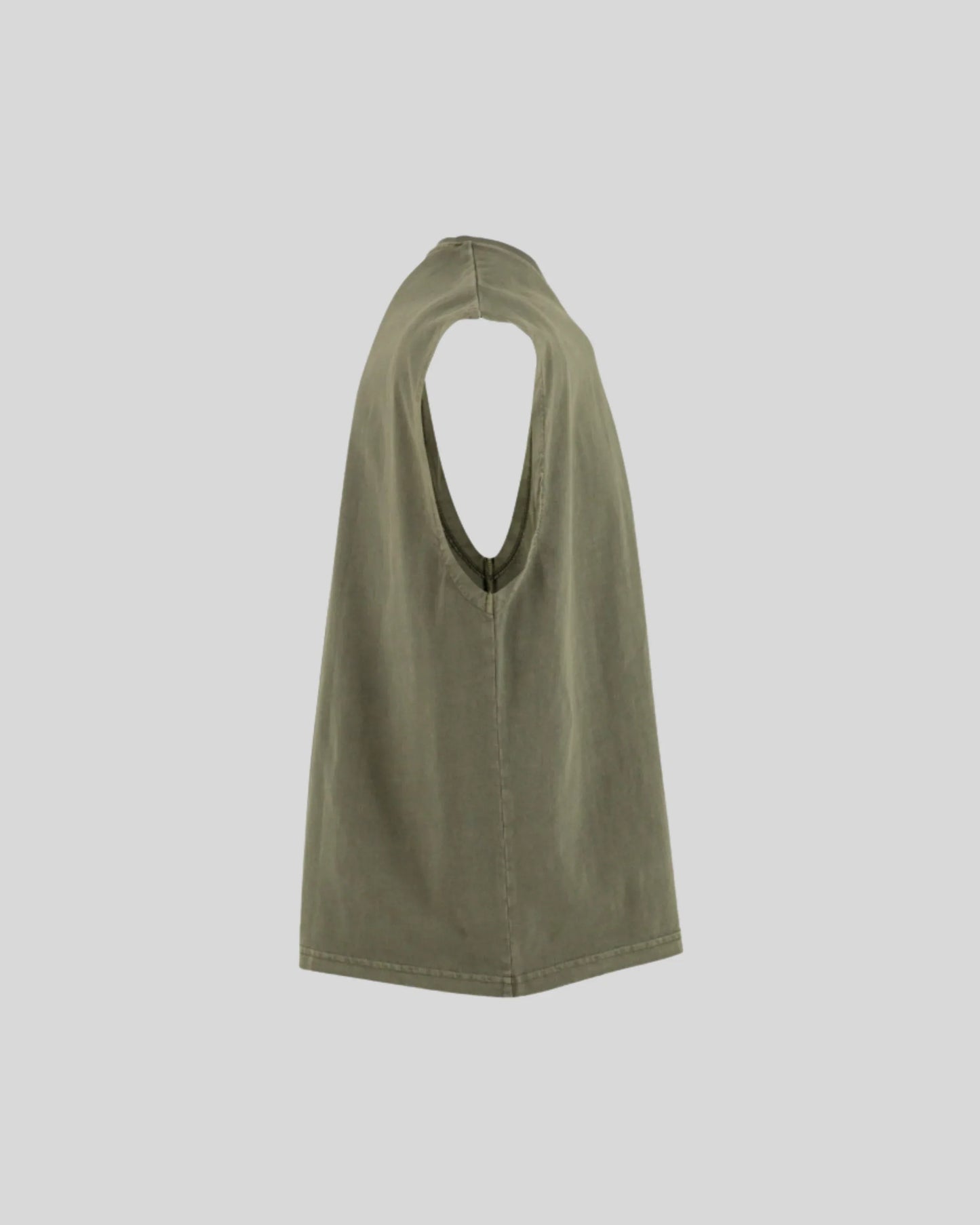 Vintage Cropped Heavy Sleeveless Tee Sample - Kleding Masters