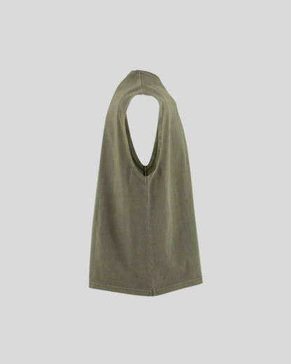 Vintage Cropped Heavy Sleeveless Tee Sample - Kleding Masters