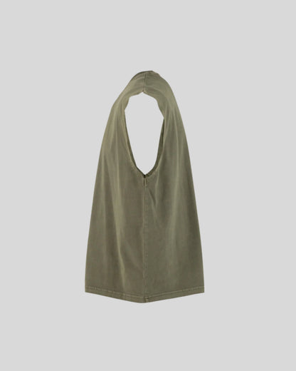 Vintage Cropped Heavy Sleeveless Tee Sample - Kleding Masters