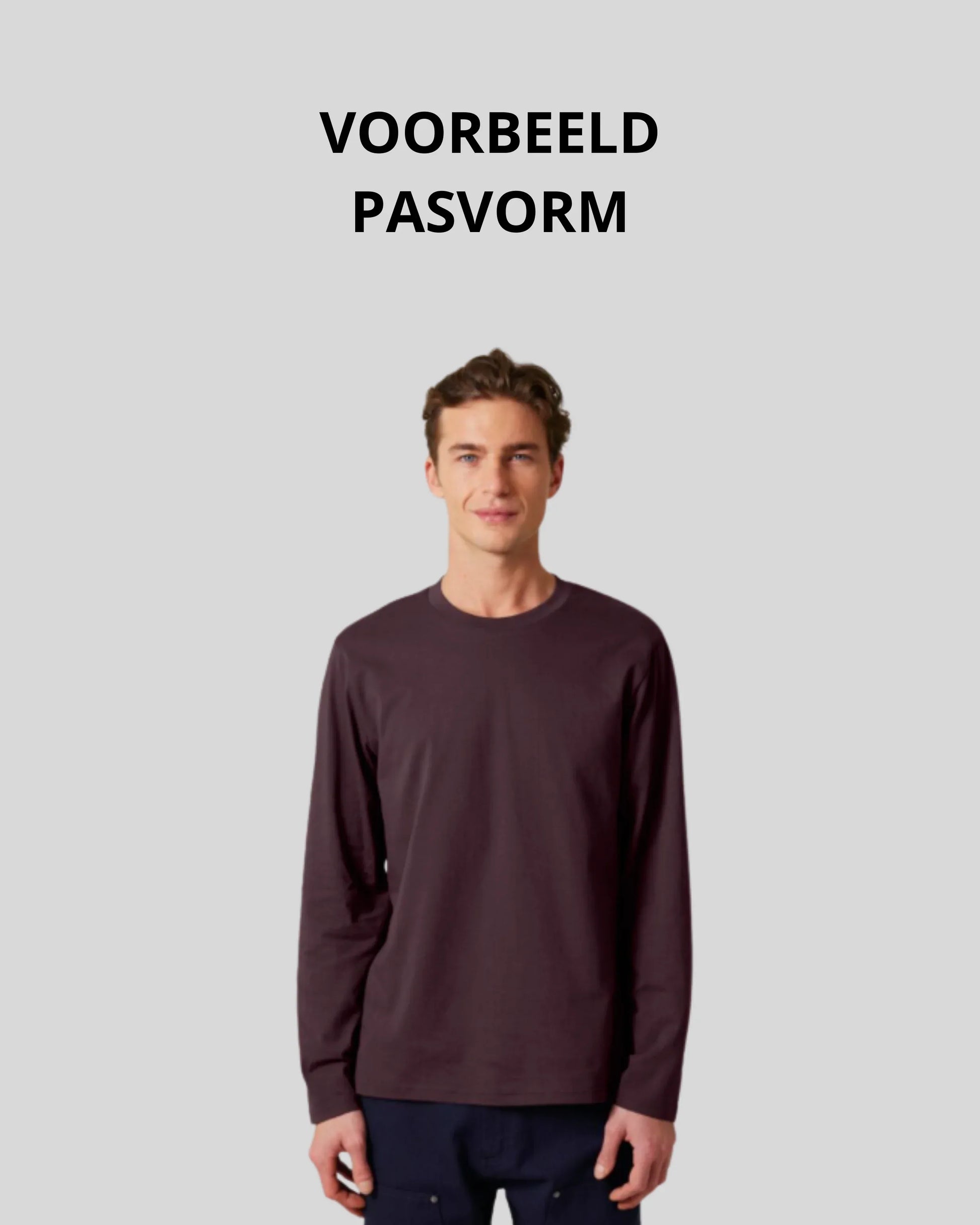 Uncuffed Longsleeve Sample - Kleding Masters