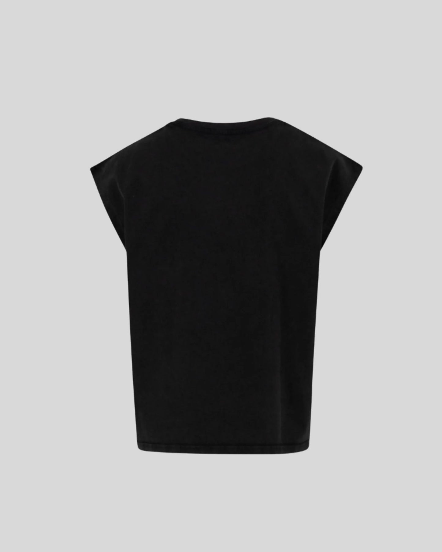 Vintage Cropped Heavy Sleeveless Tee - Kleding Masters