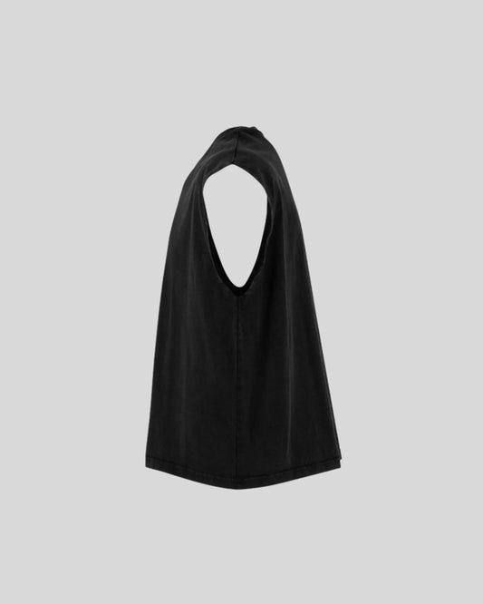 Vintage Cropped Heavy Sleeveless Tee Sample - Kleding Masters