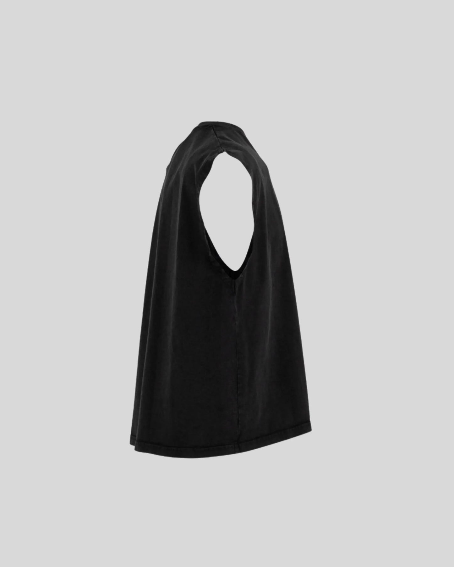 Vintage Cropped Heavy Sleeveless Tee - Kleding Masters