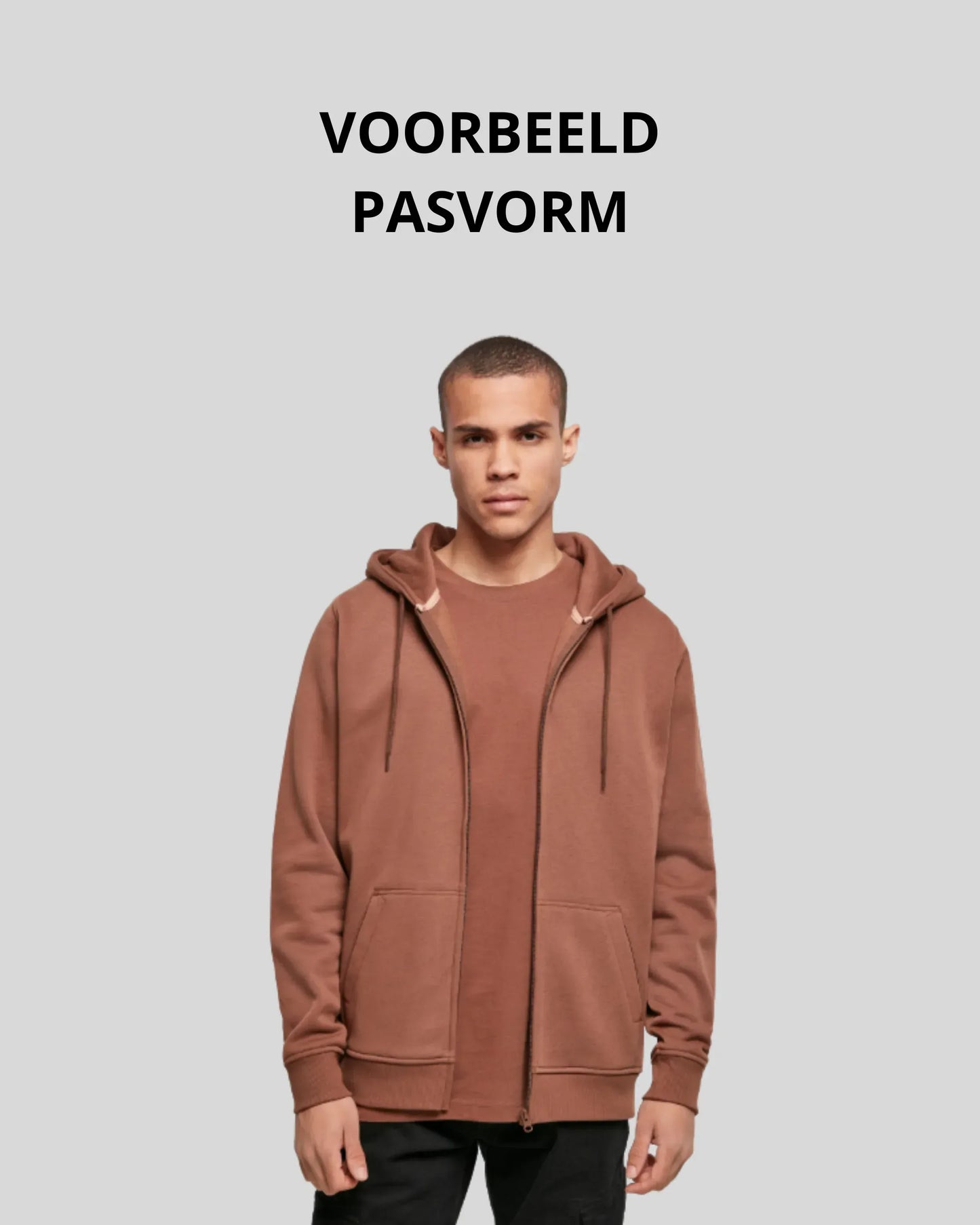 Brushed Zip Hoodie - Kleding Masters