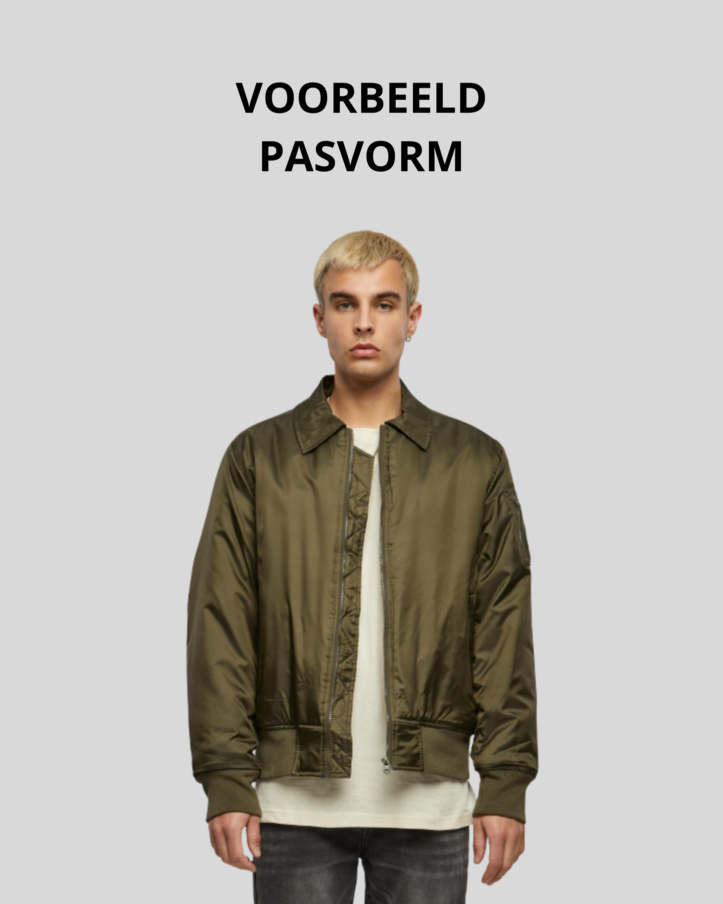Collar Bomber Jacket Sample 